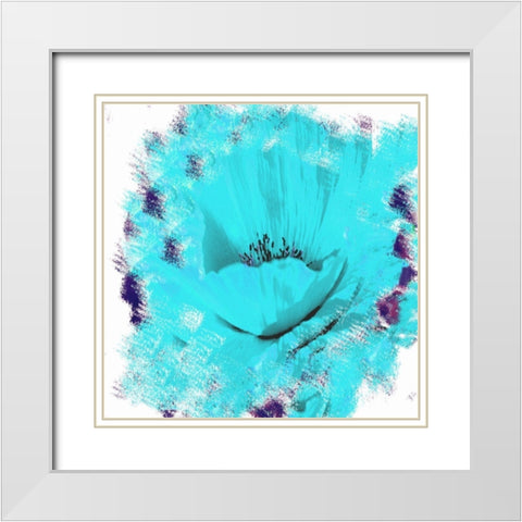 Rose Garden 2 White Modern Wood Framed Art Print with Double Matting by Lewis, Sheldon