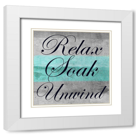 RUS White Modern Wood Framed Art Print with Double Matting by Lewis, Sheldon