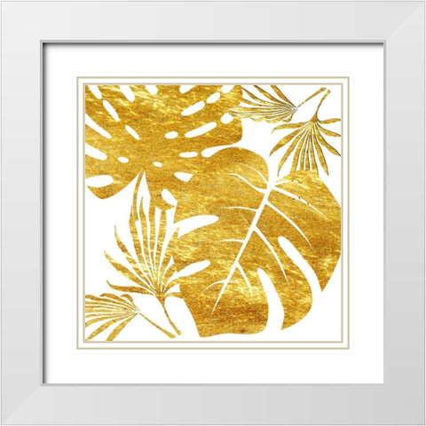 Golden Tropics White Modern Wood Framed Art Print with Double Matting by Lewis, Sheldon