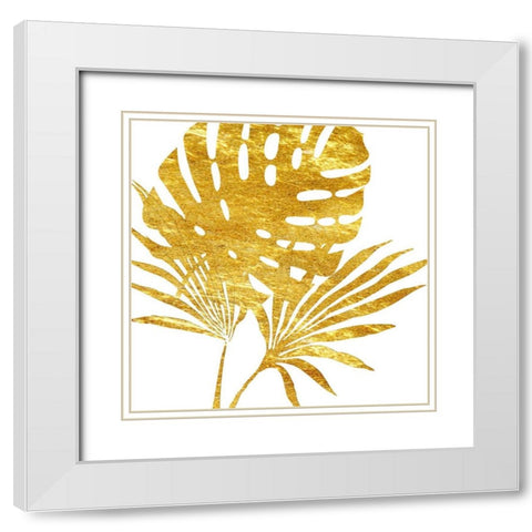 Golden Tropics  White Modern Wood Framed Art Print with Double Matting by Lewis, Sheldon