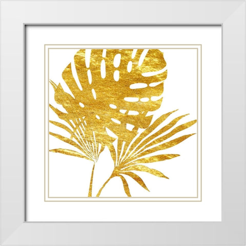 Golden Tropics  White Modern Wood Framed Art Print with Double Matting by Lewis, Sheldon