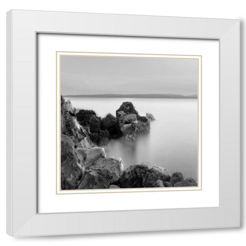 Black Sea 2 White Modern Wood Framed Art Print with Double Matting by Lewis, Sheldon
