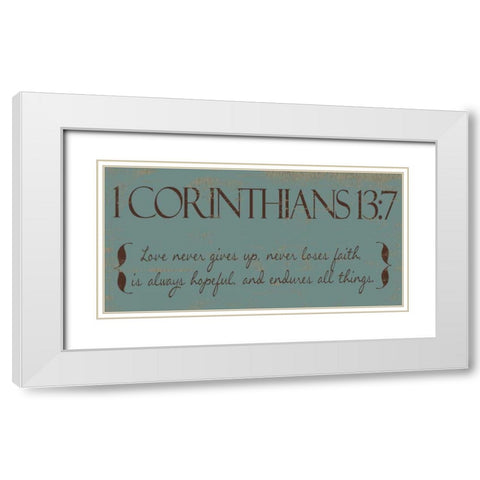 I CAN DO ALL THINGS F White Modern Wood Framed Art Print with Double Matting by Greene, Taylor