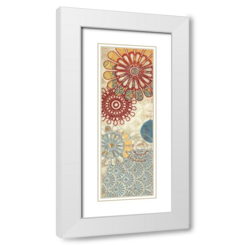 FLORA TRANCE VIII White Modern Wood Framed Art Print with Double Matting by Greene, Taylor