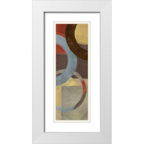 HALO WEAVE IV White Modern Wood Framed Art Print with Double Matting by Greene, Taylor