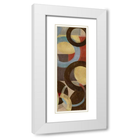 HALO WEAVE VII White Modern Wood Framed Art Print with Double Matting by Greene, Taylor
