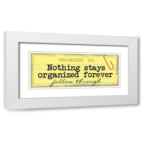 Follow Through White Modern Wood Framed Art Print with Double Matting by Greene, Taylor