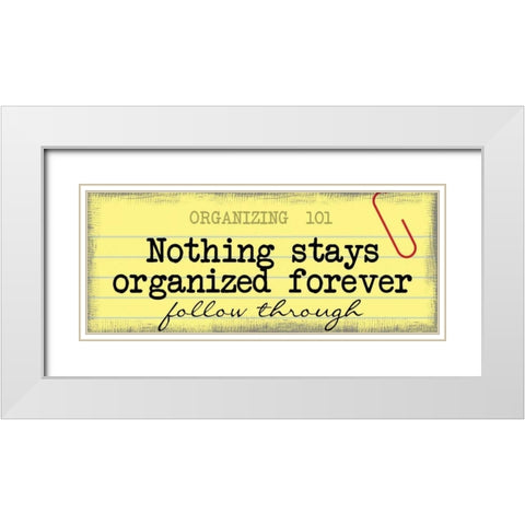 Follow Through White Modern Wood Framed Art Print with Double Matting by Greene, Taylor