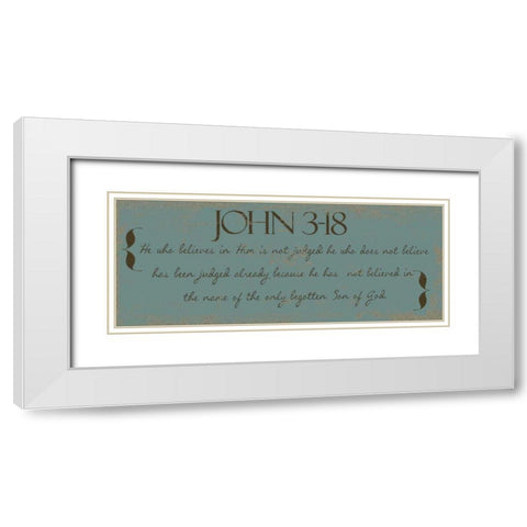 SON OF GOD White Modern Wood Framed Art Print with Double Matting by Greene, Taylor