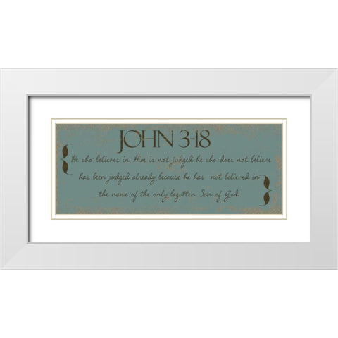 SON OF GOD White Modern Wood Framed Art Print with Double Matting by Greene, Taylor