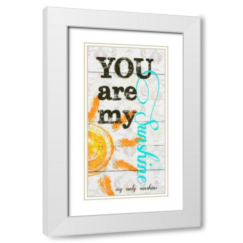 MY ONLY SUNSHINE PANEL White Modern Wood Framed Art Print with Double Matting by Greene, Taylor