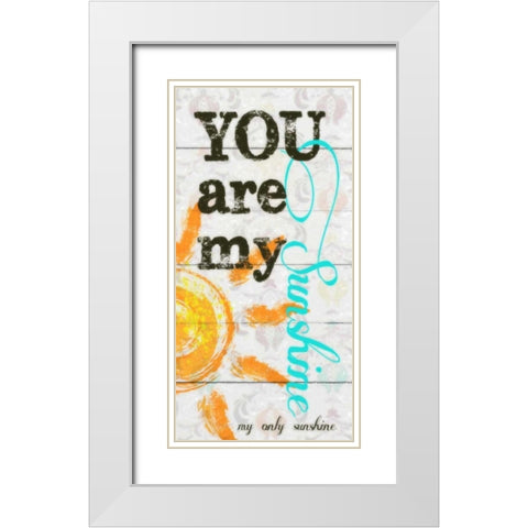 MY ONLY SUNSHINE PANEL White Modern Wood Framed Art Print with Double Matting by Greene, Taylor