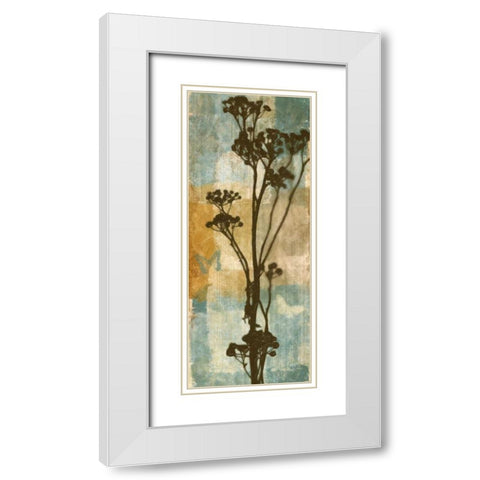 BOTANICAL BEAUTY I White Modern Wood Framed Art Print with Double Matting by Greene, Taylor