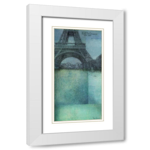 City Hues I White Modern Wood Framed Art Print with Double Matting by Greene, Taylor