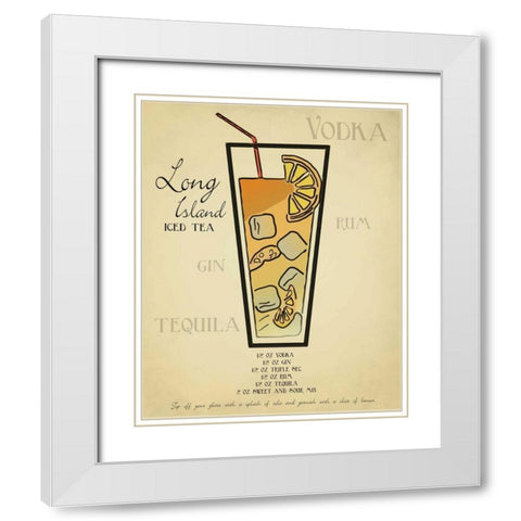 Long Island White Modern Wood Framed Art Print with Double Matting by Greene, Taylor