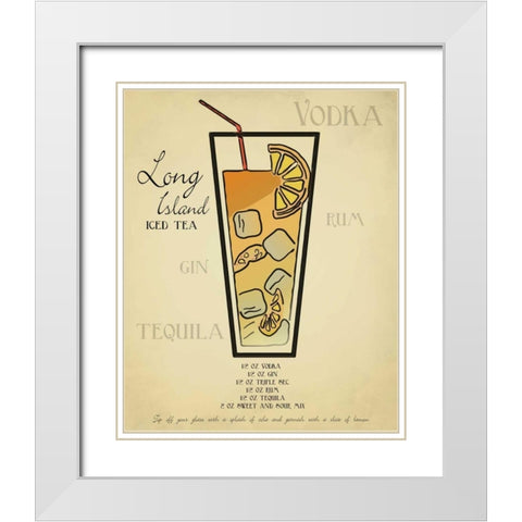 Long Island White Modern Wood Framed Art Print with Double Matting by Greene, Taylor
