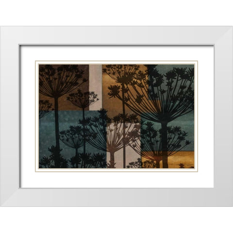 SUMMER BREEZE II White Modern Wood Framed Art Print with Double Matting by Greene, Taylor