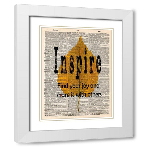 INSPIRE White Modern Wood Framed Art Print with Double Matting by Greene, Taylor