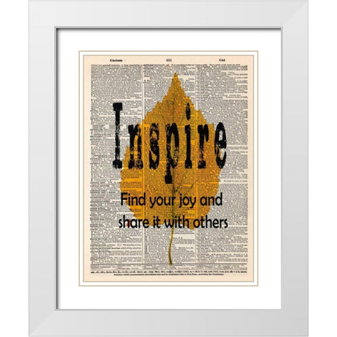 INSPIRE White Modern Wood Framed Art Print with Double Matting by Greene, Taylor
