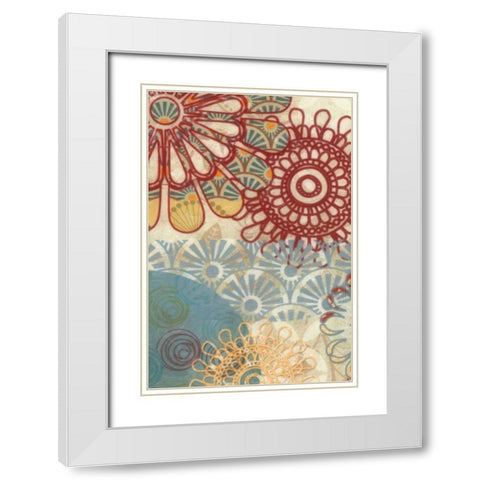 FLORA TRANCE VI White Modern Wood Framed Art Print with Double Matting by Greene, Taylor
