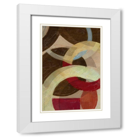 HALO WEAVE III White Modern Wood Framed Art Print with Double Matting by Greene, Taylor