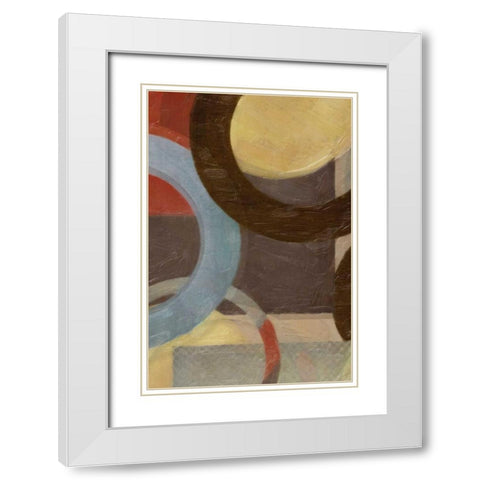 HALO WEAVE IV White Modern Wood Framed Art Print with Double Matting by Greene, Taylor