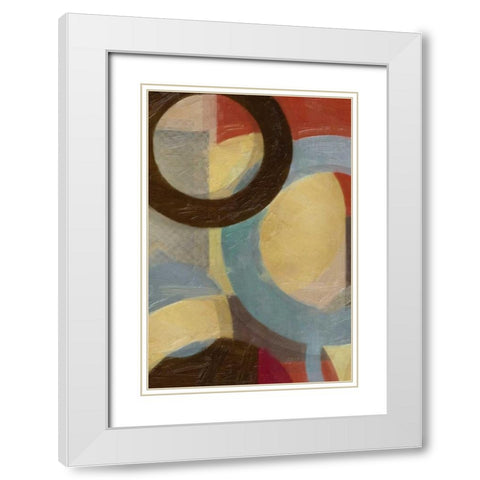 HALO WEAVE V White Modern Wood Framed Art Print with Double Matting by Greene, Taylor
