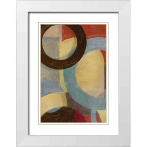 HALO WEAVE V White Modern Wood Framed Art Print with Double Matting by Greene, Taylor