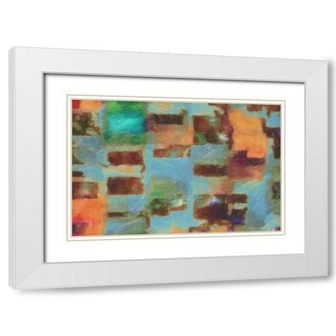 SPECTRUM White Modern Wood Framed Art Print with Double Matting by Greene, Taylor