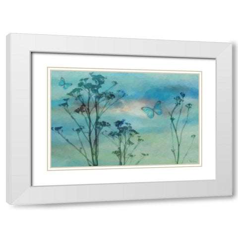 Botanical Silhouette White Modern Wood Framed Art Print with Double Matting by Greene, Taylor