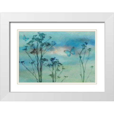 Botanical Silhouette White Modern Wood Framed Art Print with Double Matting by Greene, Taylor