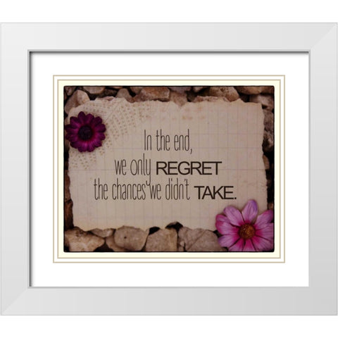 In The End White Modern Wood Framed Art Print with Double Matting by Greene, Taylor
