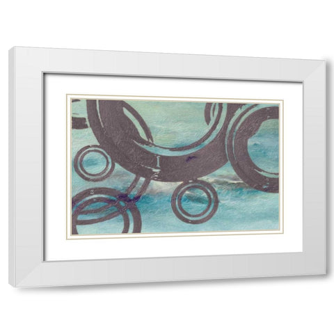 Cement Rings White Modern Wood Framed Art Print with Double Matting by Greene, Taylor