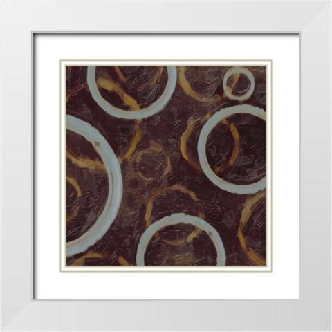 GOING IN CIRCLES I White Modern Wood Framed Art Print with Double Matting by Greene, Taylor