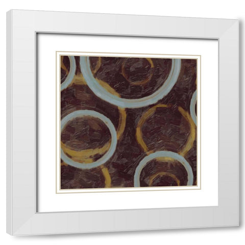GOING IN CIRCLES II White Modern Wood Framed Art Print with Double Matting by Greene, Taylor