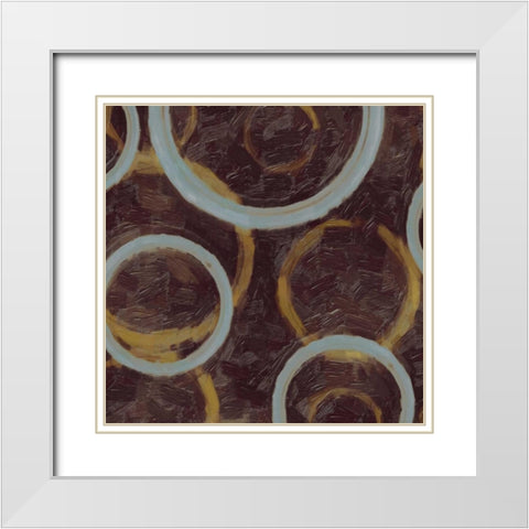 GOING IN CIRCLES II White Modern Wood Framed Art Print with Double Matting by Greene, Taylor