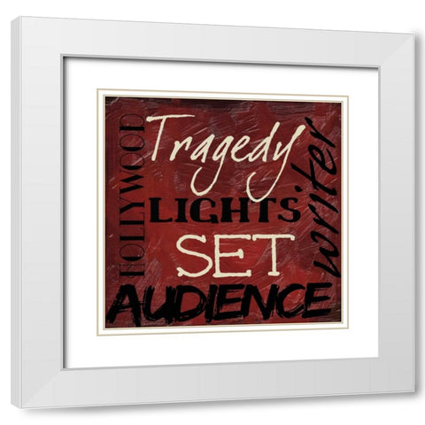 LIGHTS CAMERA ACTION_SET White Modern Wood Framed Art Print with Double Matting by Greene, Taylor