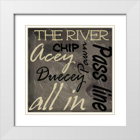 CLASSIC White Modern Wood Framed Art Print with Double Matting by Greene, Taylor
