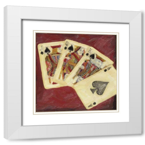 CLASSIC CARDS White Modern Wood Framed Art Print with Double Matting by Greene, Taylor
