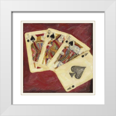 CLASSIC CARDS White Modern Wood Framed Art Print with Double Matting by Greene, Taylor