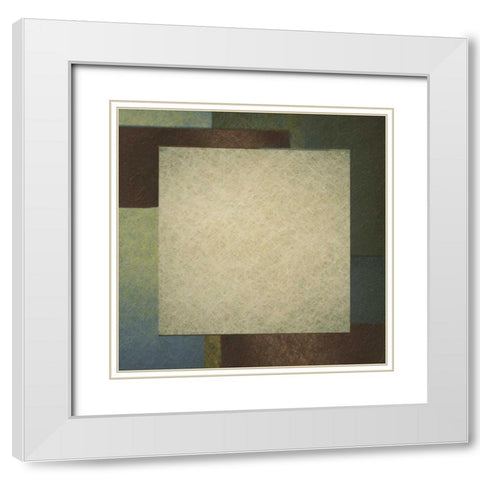 Contemporary Border 1 White Modern Wood Framed Art Print with Double Matting by Greene, Taylor