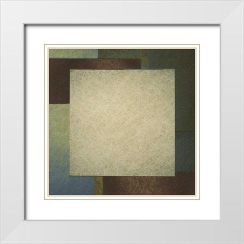 Contemporary Border 1 White Modern Wood Framed Art Print with Double Matting by Greene, Taylor