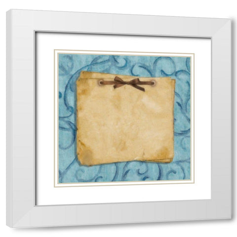 Journaling 2 White Modern Wood Framed Art Print with Double Matting by Greene, Taylor