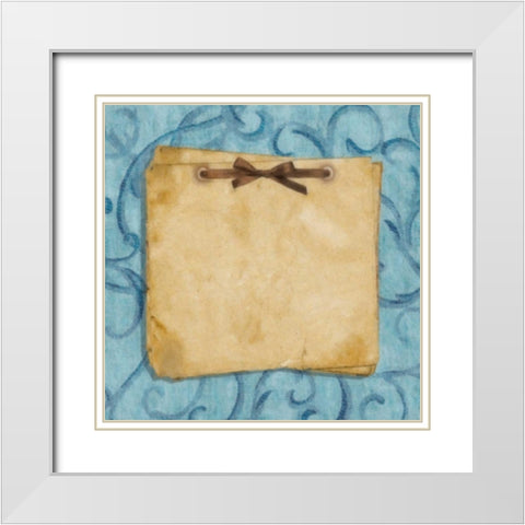 Journaling 2 White Modern Wood Framed Art Print with Double Matting by Greene, Taylor