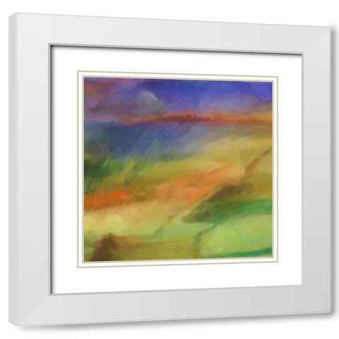 WATERCOLOR DREAM I White Modern Wood Framed Art Print with Double Matting by Greene, Taylor