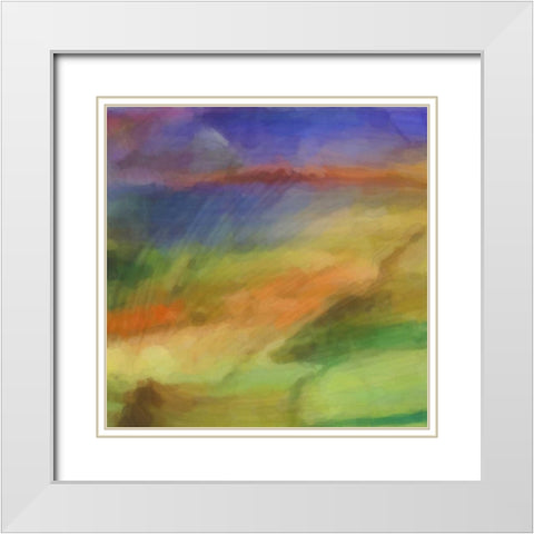 WATERCOLOR DREAM I White Modern Wood Framed Art Print with Double Matting by Greene, Taylor