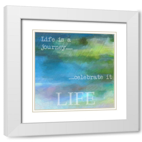 LIFE White Modern Wood Framed Art Print with Double Matting by Greene, Taylor