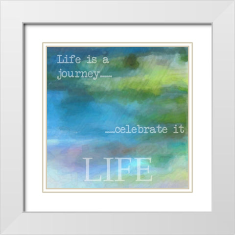 LIFE White Modern Wood Framed Art Print with Double Matting by Greene, Taylor