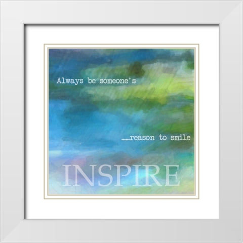 INSPIRE White Modern Wood Framed Art Print with Double Matting by Greene, Taylor