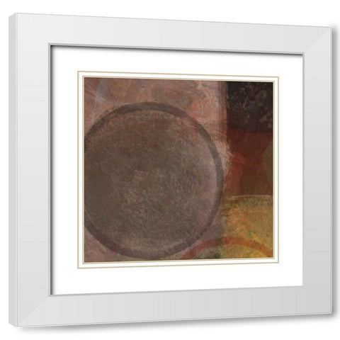 KINESIS RED I White Modern Wood Framed Art Print with Double Matting by Greene, Taylor